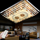 LED客厅灯长方形水晶灯现代简约客厅大灯大气吸顶灯卧室灯餐厅灯
