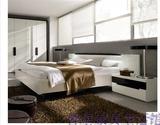 智星家具  现代简约卧室板式床  烤漆板式双人床韩式榻榻米婚床。