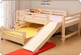 儿童床实木床滑梯床1米带护栏楼梯单双人上下子母床双层床高低床