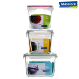 韩国Glasslock加厚钢化玻璃保鲜盒 密封便当盒 带盖汤碗 耐热