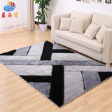 加厚弹力丝图案地毯客厅卧室茶几地毯满铺床边毯房间长方形可定制