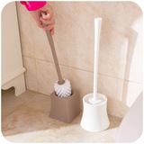 居家家 加厚加长手柄马桶刷 去死角清洁刷子 带底座厕所去污套装