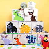 加拿大3有机棉儿童玩具可折叠方收纳箱汽车收纳sprouts 11色包邮