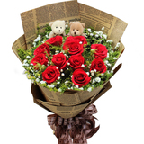 11朵19红玫瑰花束鲜花同城速递生日送女友礼物南京北京上海全国送