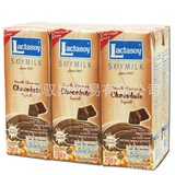 泰国原装Lactasoy力大狮豆奶饮料宝宝学生最爱巧克力味250ml*6瓶