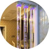 激光精磨3D内雕水晶柱 玻璃柱装饰柱灯柱方柱子 家装客厅隔断玄关