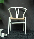 Hans Wegner叉骨背椅子Y chair纸绳实木书房椅餐椅 太师椅
