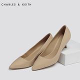 CHARLES&KEITH高跟鞋 CK1-60360540 尖头甜美中跟女单鞋