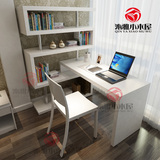 简约现代时尚烤漆电脑桌柜360度旋转笔记本书桌架功能小户型台式