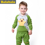 巴拉巴拉童装男童长袖两件套幼童男宝宝套装2015儿童秋装新款卫衣