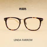 琳达法罗复古花边男女近视眼镜框时尚大方优雅款超轻板材大框眼镜