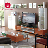 红苹果客厅家具组合套装储物地柜柜茶几电视柜组合 成套家具KT01