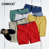 Simwood2016春装新款欧美简约休闲男士纯色短裤潮男修身休闲短裤