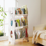 同越实木书架日式可移动儿童学生书架书柜现代简约自由组合书架