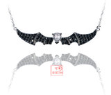 万宝宝小小系列 蝙蝠（Bat）18K白金钻石颈链 女士钻石项链吊坠