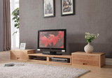 现代简约纯实木电视柜 创意可伸缩地柜组合柜子 客厅小户型视听柜