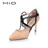 MIO米奥高端女鞋 2016春季新品性感尖头细高跟女单鞋M162200827