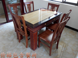 海南海口三亚家用餐桌椅大理石桌面靠背椅子六人四人长方形餐桌子