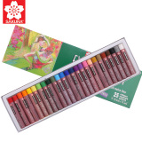 日本SAKURA樱花 XLP-25色油画棒 中粗型软蜡笔 儿童涂鸦画笔