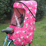 孩后置防风坐椅棚电动车座椅雨棚自行车儿童宝宝加大雨篷遮阳篷小