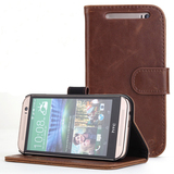 疯马纹复古仿皮 HTC One M8智能手机保护皮套壳包 插卡钱包款式