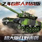活石遥控坦克超大汽车对战坦克充电遥控车越野模型男孩玩具金属