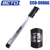 欧耐/BETO 008AG 高压便携式自行车打气筒 带支架软管打气超省力
