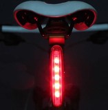 儿童自行车尾灯 红光 车警示灯山地车5LED安全灯180°旋转可调