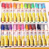 真彩油画棒24色Q仔盒装 儿童学生蜡笔无毒涂鸦套装六角形2006A-24