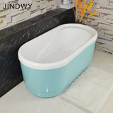 亚克力独立式浴缸 彩色双层保温浴缸浴盆1.3 1.5 1.6米普通浴缸