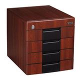 促销抽屉式带锁木质文件柜家用储物柜桌面收纳柜办公用品