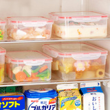 水果保鲜盒 日本进口inomata厨房塑料盒扣盖冰箱收纳盒储物密封盒