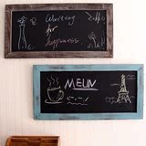 zakka美式复古小黑板家用挂式留言板咖啡奶茶店装饰木质告示牌