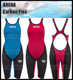 英国代购-正品ARENA阿瑞娜Carbon Flex女士竞速比赛连体平角泳衣