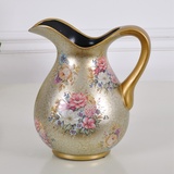 陶瓷工艺品装饰花瓶 摆件复古花器 欧式花艺乡村美式餐桌客厅台面