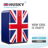 冰箱单门冷藏英国国旗哈士奇 BC-130UKA小复古冰箱办公室静音