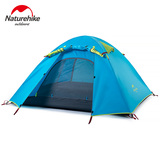 NH 户外帐篷双人2-3-4人铝杆帐篷双层　防风防雨野外露营帐篷套装