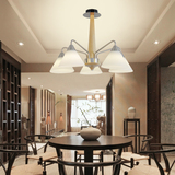 沐登现代简约橡木吊灯实木质原木材吸顶灯客厅卧室餐饭厅乡村风格