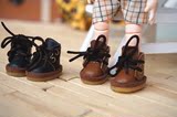 【久久】obitsu11 ob11 12分bjd可穿2.1cm 手工鞋子靴子纯皮短靴