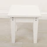 实木白色小方凳矮凳凳子楠竹儿童凳洗脚凳矮椅子时尚小板凳洗衣凳