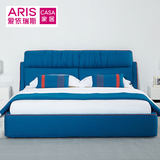 ARIS爱依瑞斯现代风布艺软床箱体床可拆洗1.8m 双人储物床WFB-11
