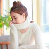 韩国2015秋冬新款韩版套头高领长袖厚毛衣女修身打底针织衫女装潮
