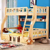 特价多功能实木双层床儿童床上下带书桌床高低组合床子母床上下铺