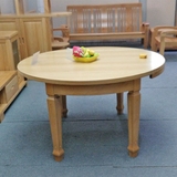 圆形餐桌变形餐桌伸缩餐桌榉木餐桌纯实木餐桌餐台原木色特价
