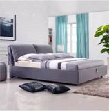 布床 可拆洗布艺床现代婚床储物床北欧大床1.8米双人床乳胶软包床