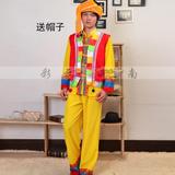 彝族阿诗玛男士葫芦丝演出服装成人傣族演出服壮族苗族舞蹈男装
