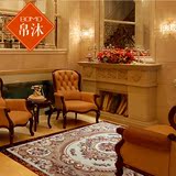 欧式经典房间客厅羊毛地毯 手工茶几书房整张满铺长方形地毯 120L