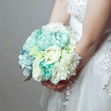 诗嘉琪娜 新娘手捧花韩式仿真花绣球婚礼用结婚花球