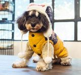 Touchdog 它它2015冬季新款 宠物衣服 狗狗毛线球帽棉衣 TDCL0018