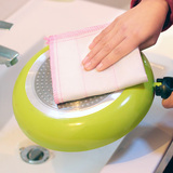 厨房吸水抹布洗碗布 双面不掉毛百洁布 清洁棉纱洗碗巾去污擦桌布
